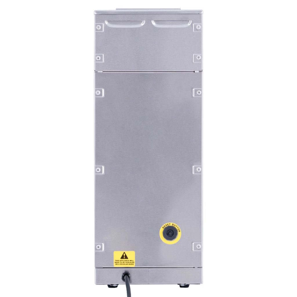 Überhitzungsschutz und rückseitiger Sicherungsschalter