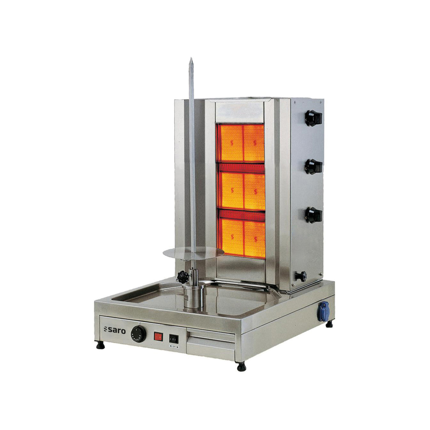 SARO Gas-Döner- / Gyrosgrill 3 Brenner Modell Tilla 3