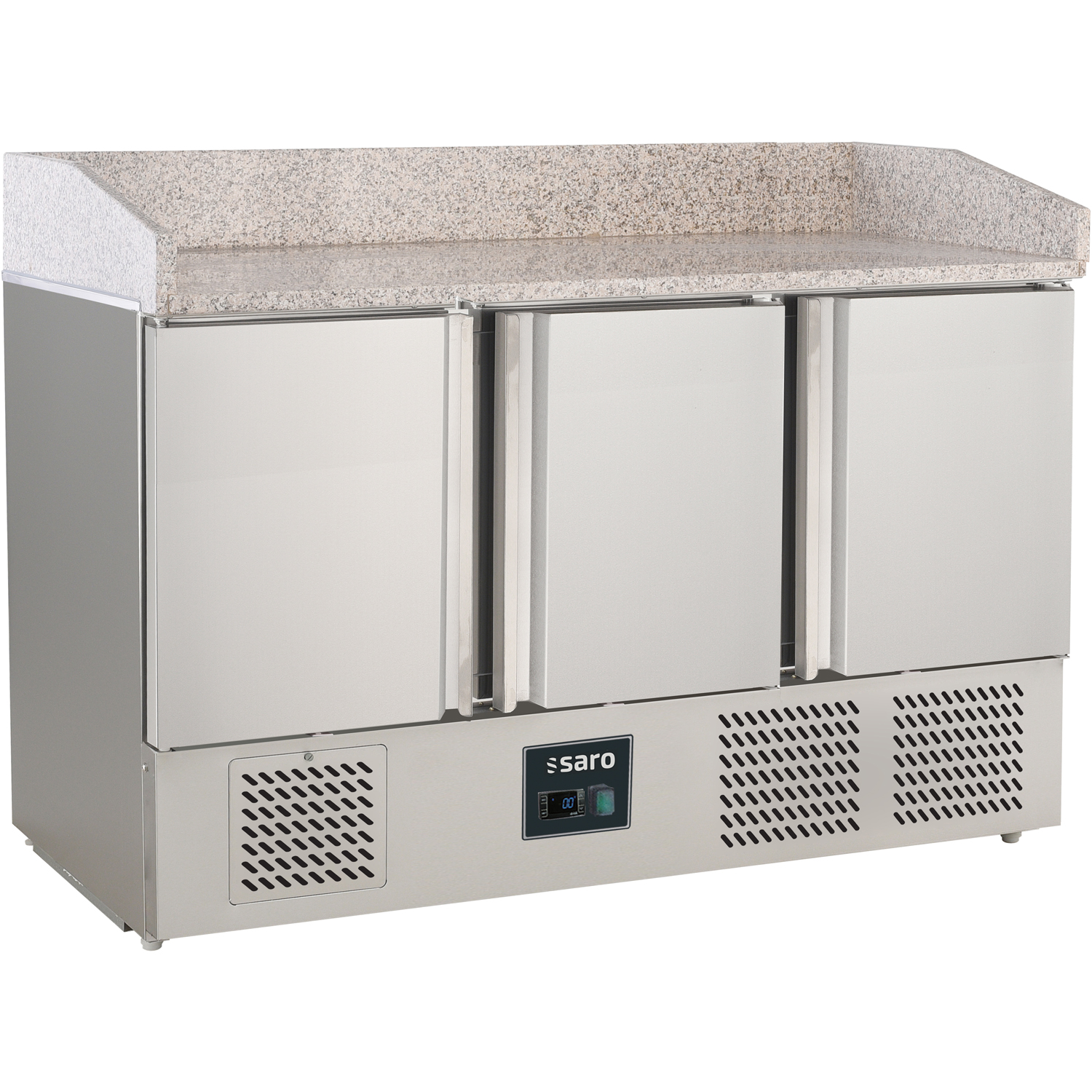 SARO Pizzatisch mit 3 Türen. Modell S 903 PZ S/S TOP PRO