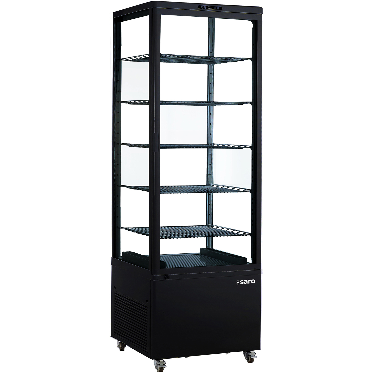 SARO Kühlvitrine. schwarz Modell LENN
