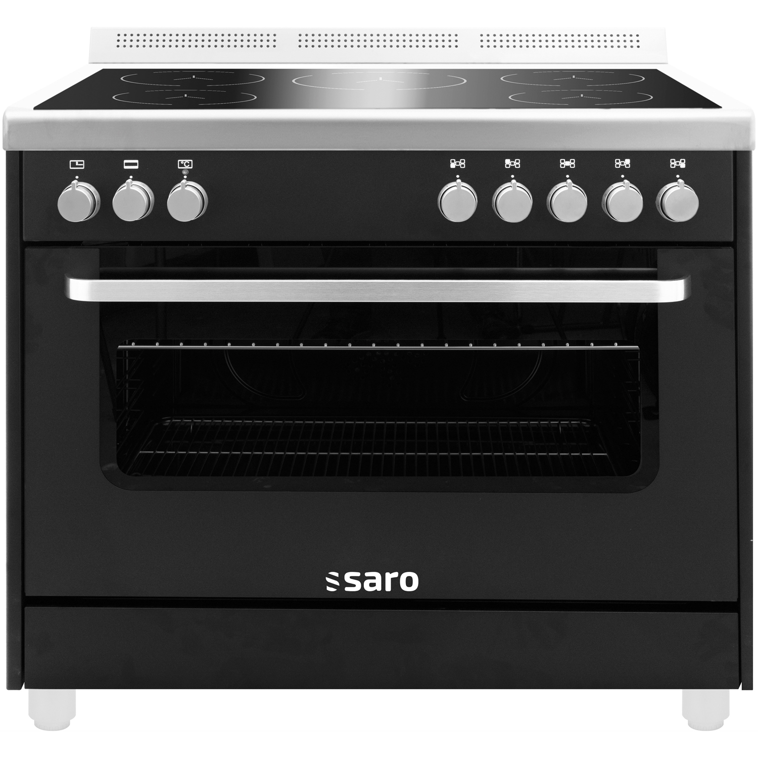 SARO Induktionsherd +Elektrobackofen Modell TS95IND61N schwarz