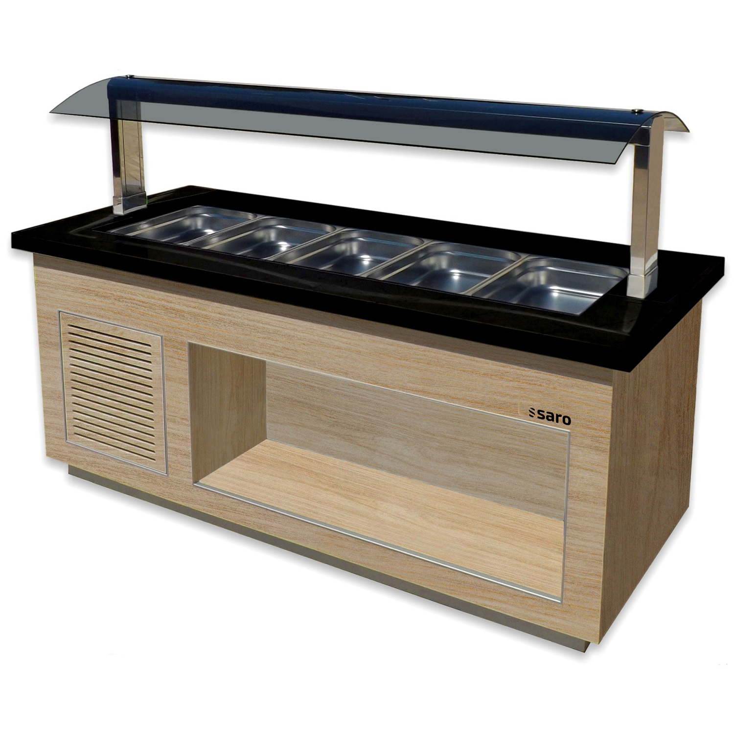 SARO Heißes Buffet für 5x 1/1 GN. Modell PREMIUM LINE SB-H200 OAK