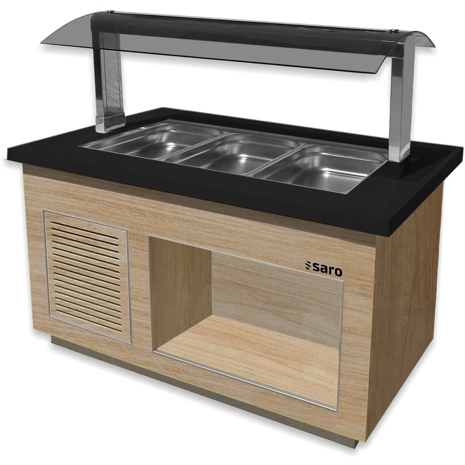 SARO Salatbar für 3x 1/1 GN. Modell PREMIUM LINE SB-K130 OAK