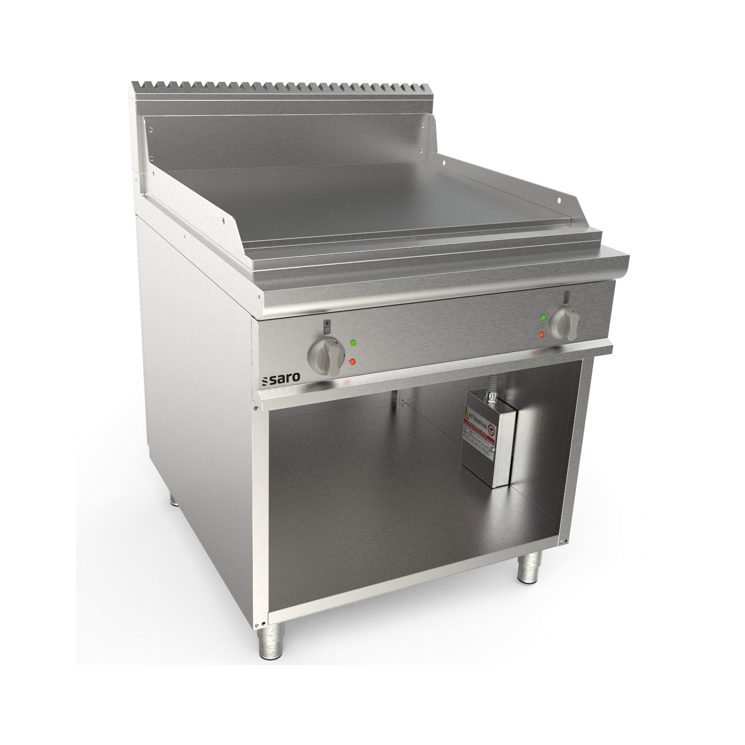SARO Elektrogriddleplatte 800mm breit Stand glatt Modell LQ / FTG4BAL