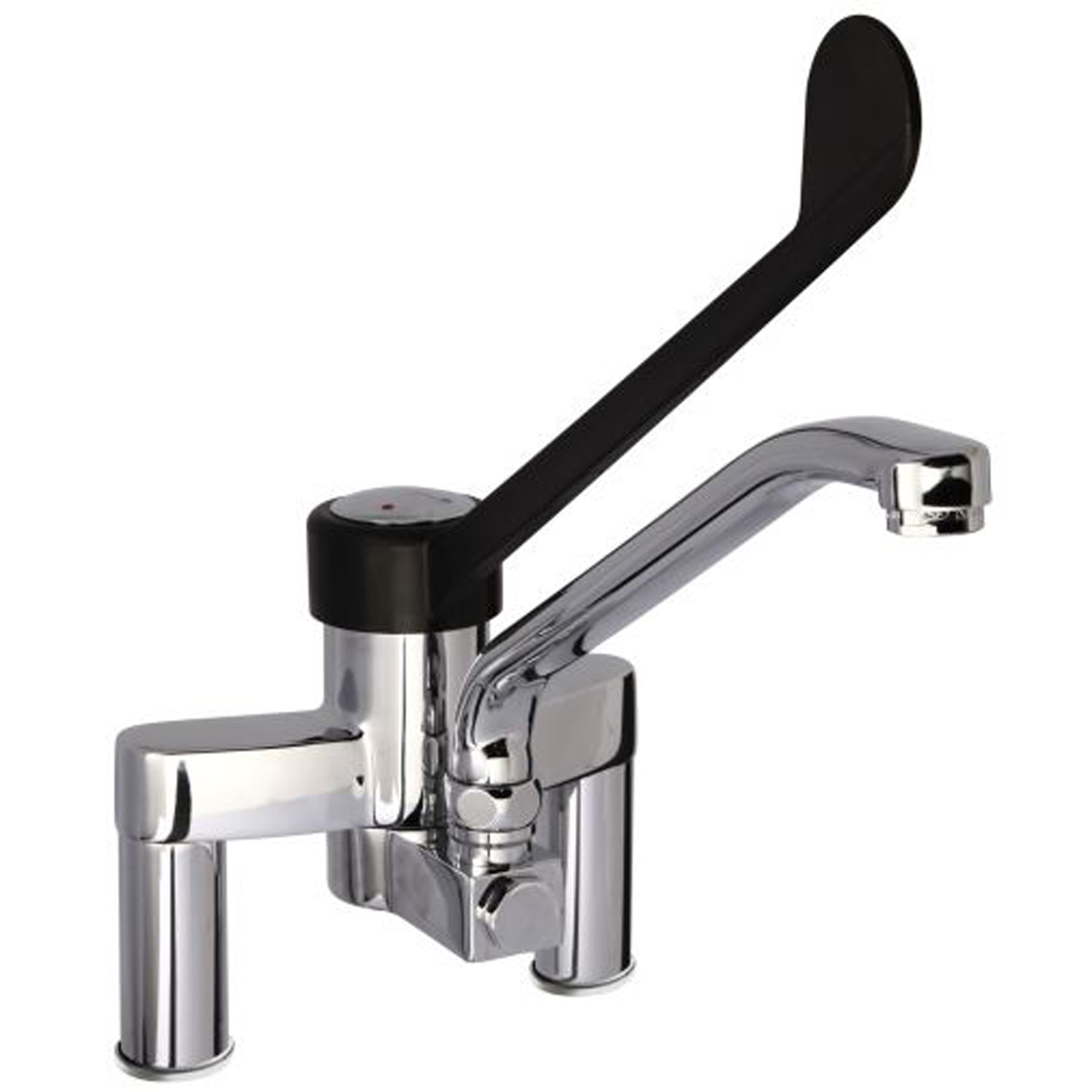 SARO 2-Loch-Armatur Schwenkhebel schwarz Modell TESS