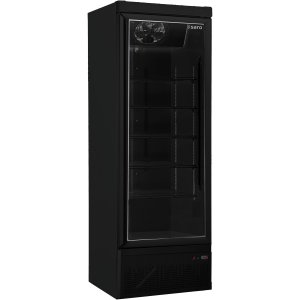 SARO Tiefkühlschrank mit Glastür, Modell GTK 560 - schwarz