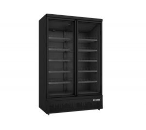 SARO Kühlschrank mit 2 Glastüren - schwarz, Modell GTK 1000 PRO