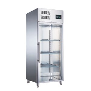 SARO Gewerbekühlschrank, Glastür, 2/1 GN, GN 600 TNG