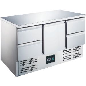 Kühltisch ZS 903 4D - 1 Tür / 4 Schubladen