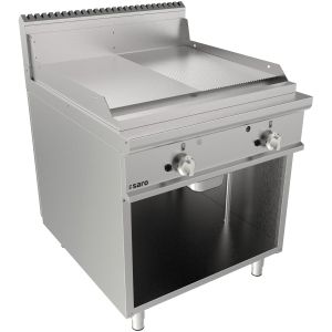 SARO Gasgriddleplatte 800mm breit Standgerät 1/2+1/2 Modell LQ / FTG4BAM
