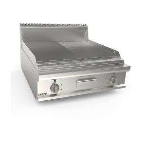 SARO Elektrogriddleplatte 800mm breit Tisch 1/2+1/2 Modell LQ / FTE4BBM