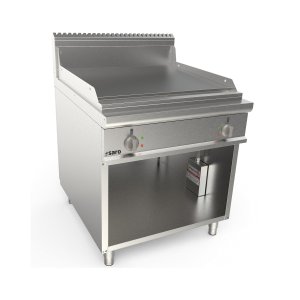 SARO Elektrogriddleplatte 800mm breit Stand glatt Modell LQ / FTG4BAL