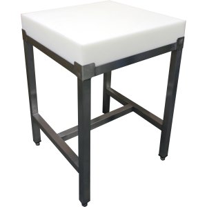 SARO Hackblock mit Edelstahlrahmen 500X500 mm AISI 304