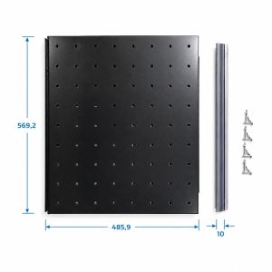 SARO Blech schwarz für GTK 1000 PRO und GTK 1530 S PRO links und rechts 569,2 x 485,9 x 10 mm