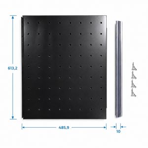SARO Blech schwarz für Mitte GTK 1530 S PRO, 613,2 x 485,9 x 10 mm