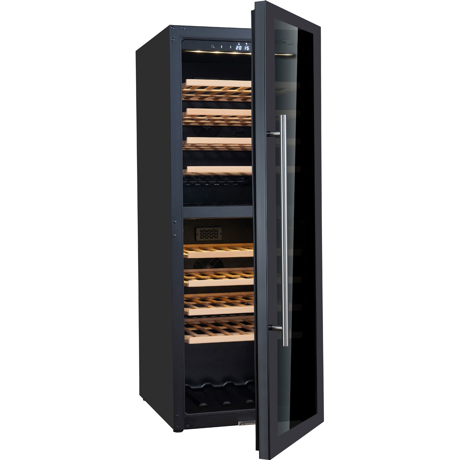 SARO Weinlagerschrank für 77 Flaschen, 2 Zonen, Modell WK 77 D