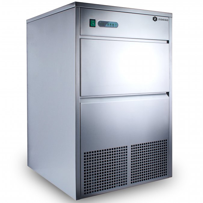 ZORRO Eiswürfelbereiter ZEB 50 ECO | 50kg/24h | Eiswürfelmaschine Gastro | Inkl. Zubehör