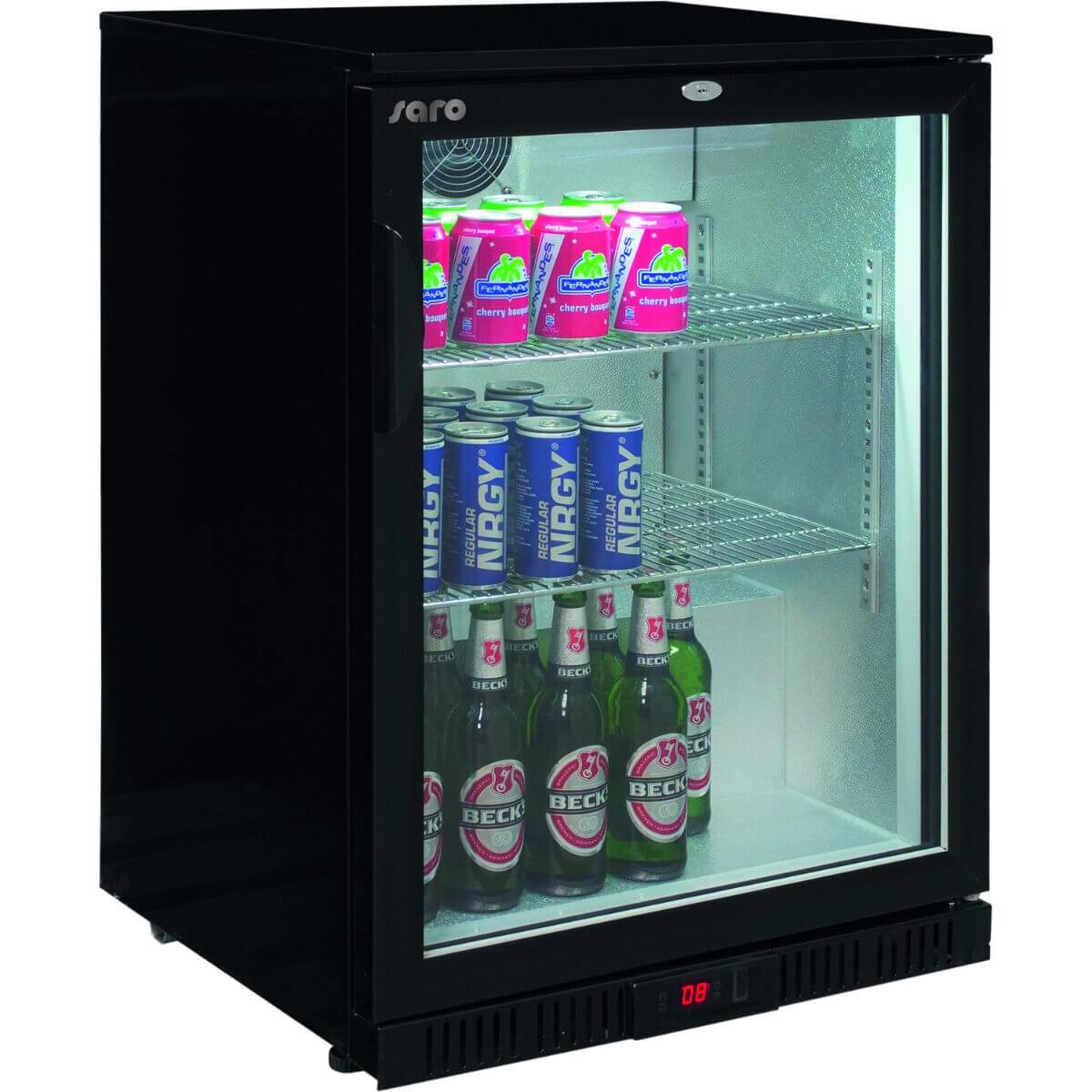 SARO Kühlschrank mit Glastür - schmal, Modell SK 301